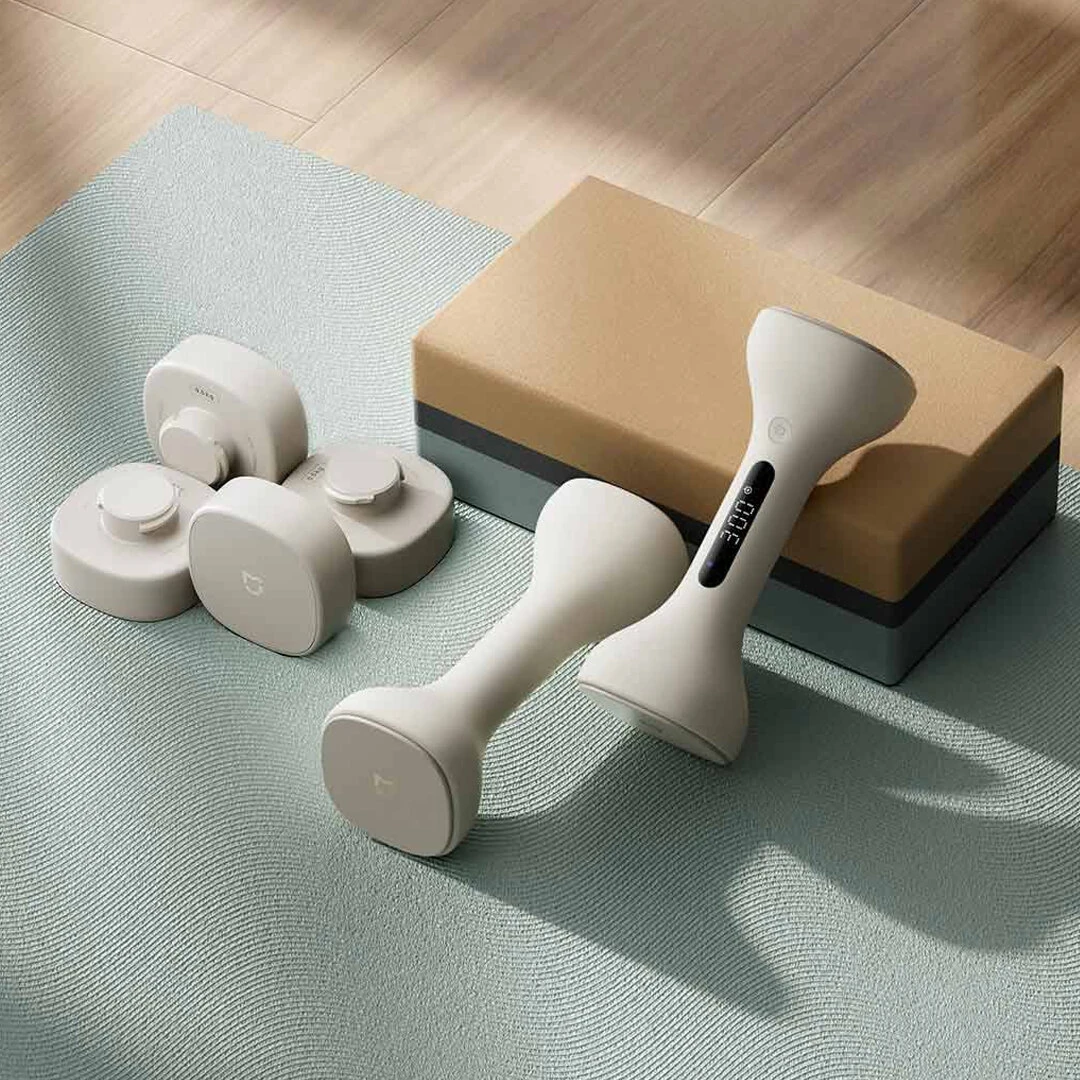 (image for) XIAOMI Mijia Smart Dumbbell 1kg*2 with LED Screen Display Track Your Workouts Efficiently Professional Guidance via APP Adjustable Weight Blocks